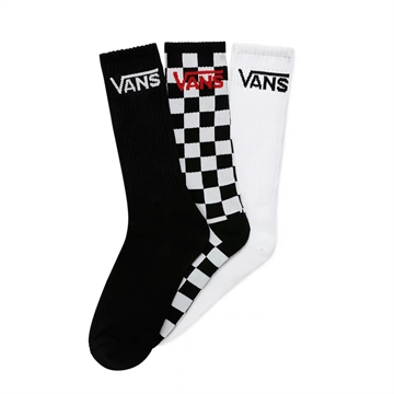 Vans Socks classic crew multi White/Check/Black 3 Pak